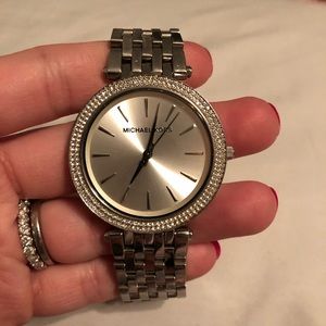 Michael Kors Darci watch in silver.